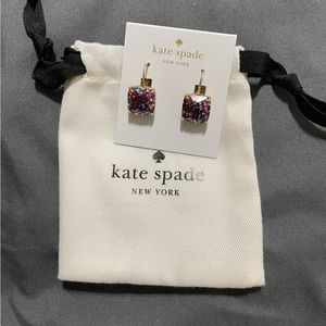 Kate Spade ♠️ Multi Color Glitter wire earring. New with tags.